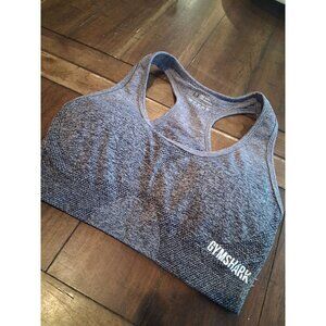 Gymshark Seamless Grey Racerback Sports Bra size S